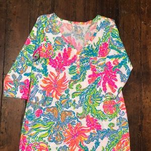 Lily Pulitzer palmetto vneck T-shirt dress